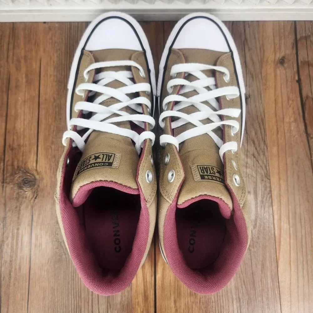 Converse CTAS Malden Street Mid Mens Size 11 Roasted Cherry Canvas Sneaker Shoes